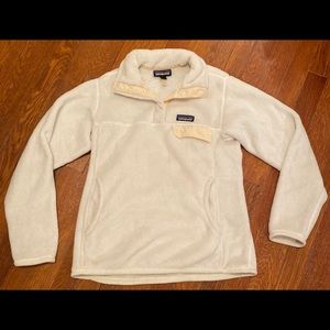 White Patagonia Re-Tool Snap-T® Fleece Pullover